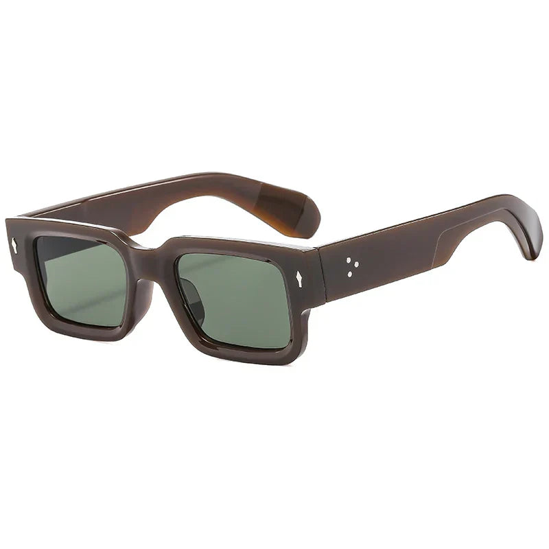 High Square Quality Rivet Sunglasses