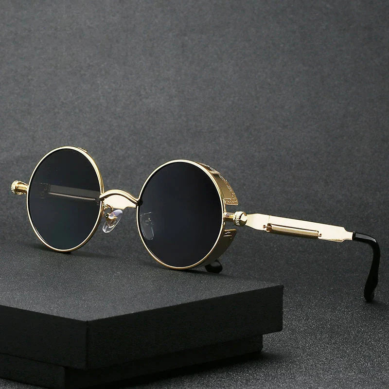Round Sunglasses Man Gothic