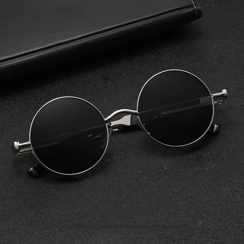 Round Sunglasses Man Gothic