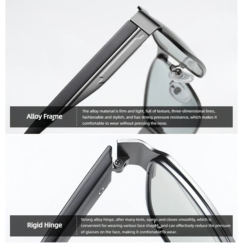 Classic Rectangle Photochromic Sunglasses