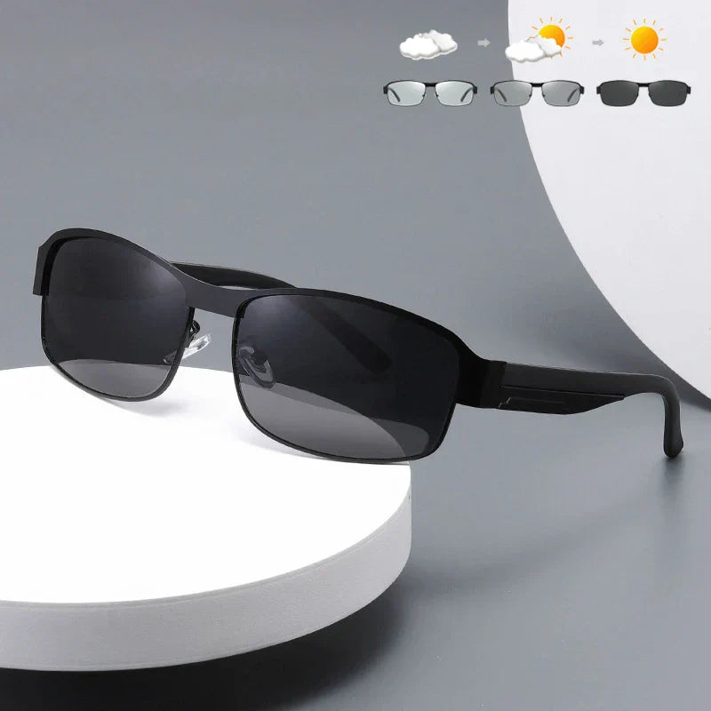 Classic Rectangle Photochromic Sunglasses