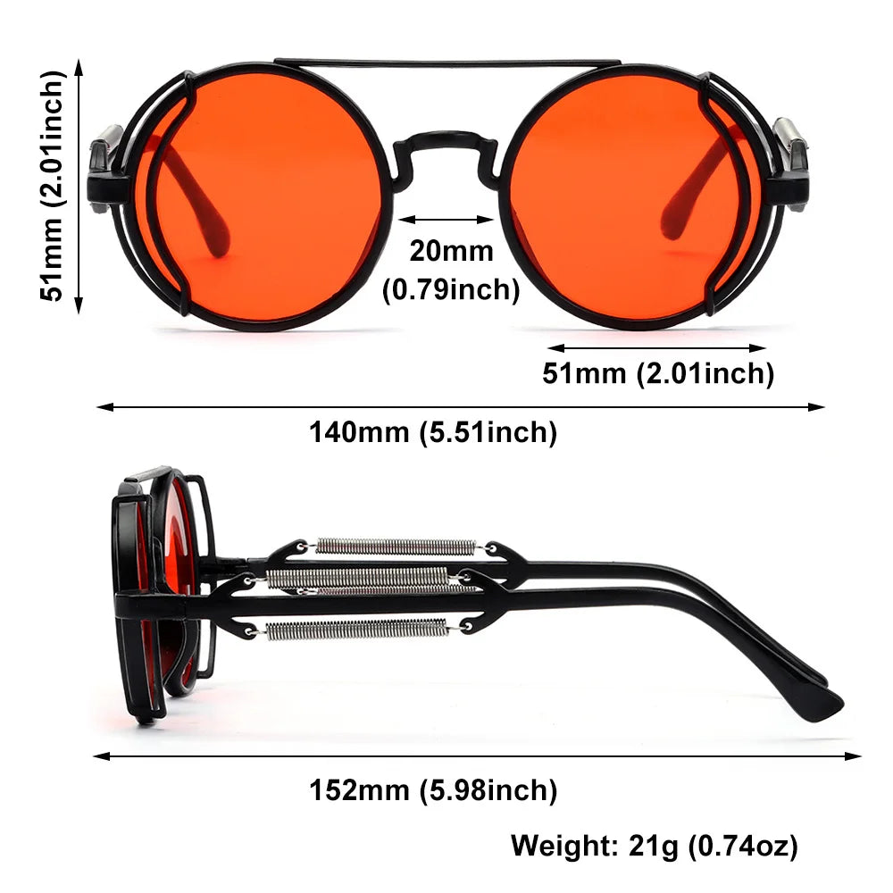 Fashion Round Frame Gothic